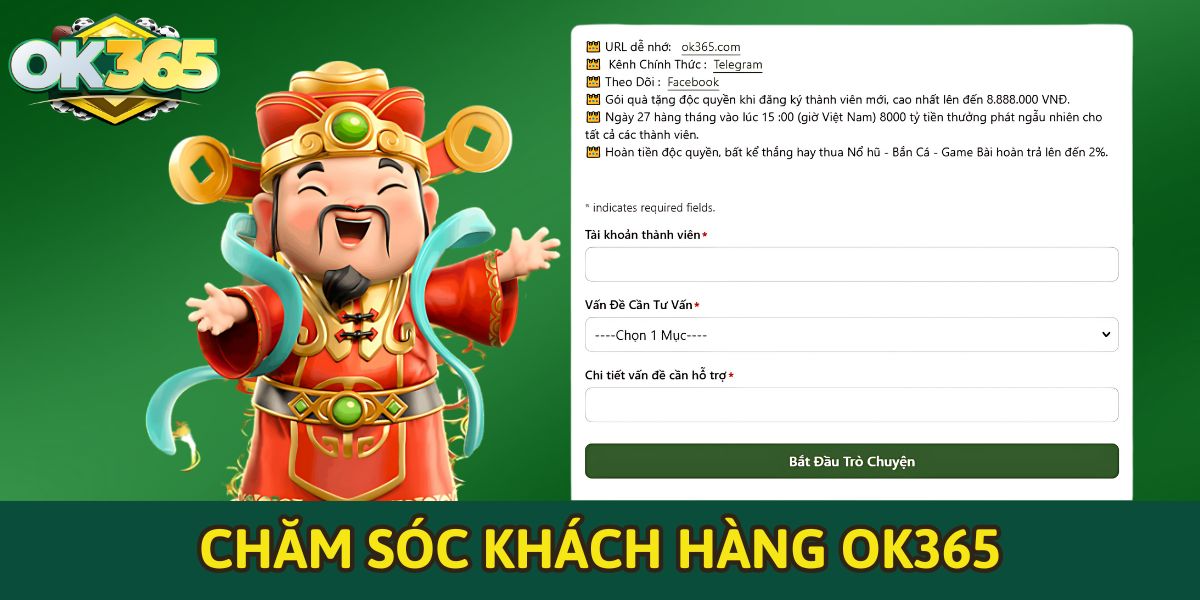 Chăm sóc khách hàng OK365